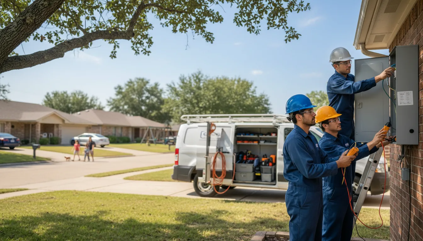 Certified electrician providing emergency electrical services in Midway, PA